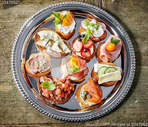 Image of various bruschettas