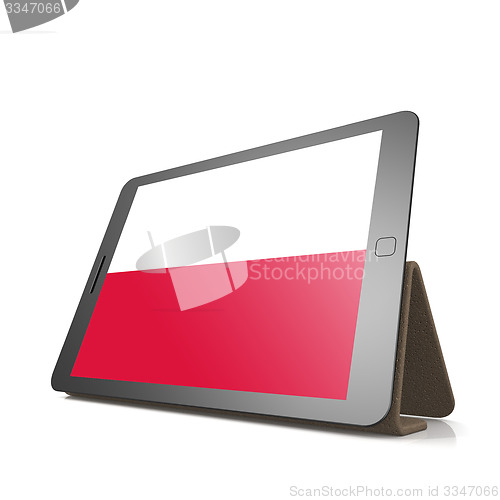 Image of Tablet with Poland flag