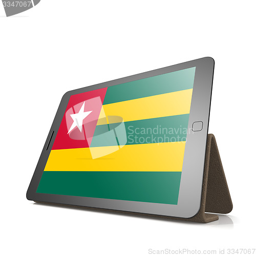 Image of Tablet with Togo flag