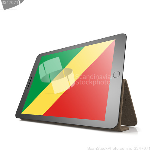 Image of Tablet with Republic of the Congo flag