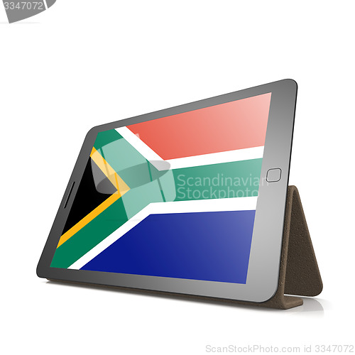 Image of Tablet with South Africa flag