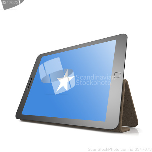 Image of Tablet with Somalia flag