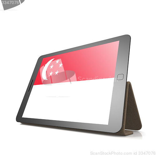 Image of Tablet with Singapore flag