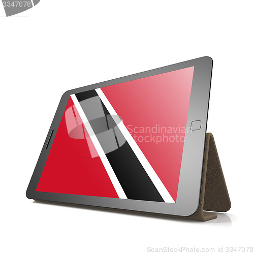 Image of Tablet with Trinidad and Tobago flag