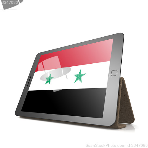 Image of Tablet with Syria flag