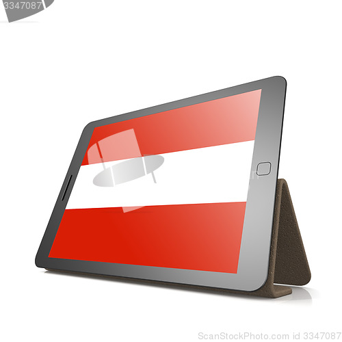 Image of Tablet with Austria flag
