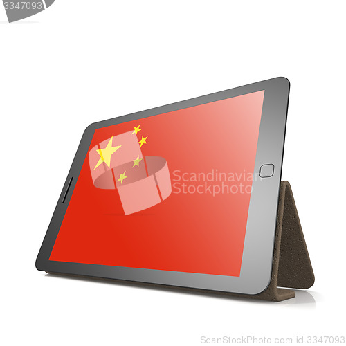 Image of Tablet with People Republic of China flag