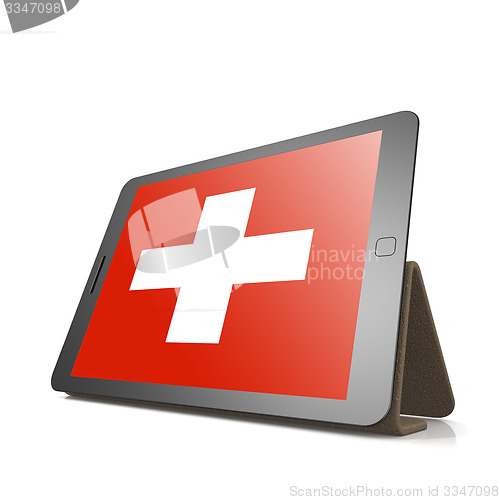 Image of Tablet with Switzerland flag