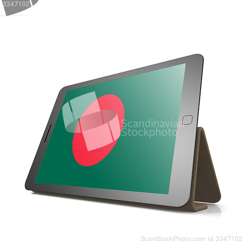 Image of Tablet with Bangladesh flag