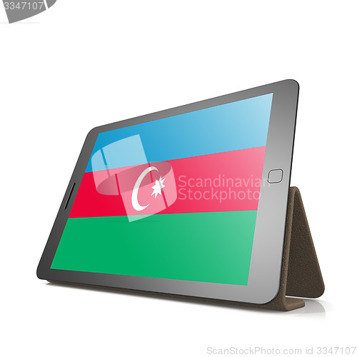 Image of Tablet with Azerbaijan flag