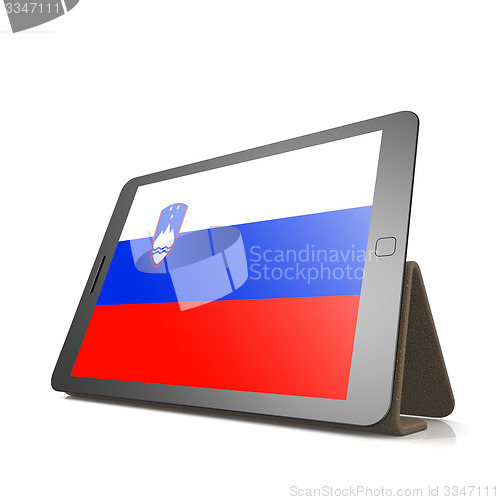 Image of Tablet with Slovenia flag