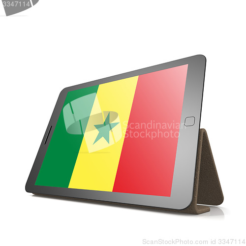 Image of Tablet with Senegal flag