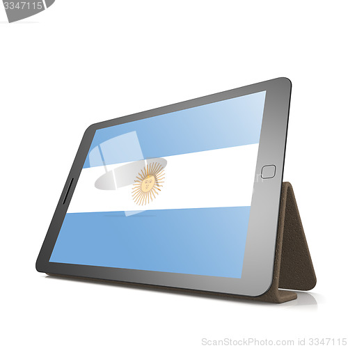 Image of Tablet with Argentina flag