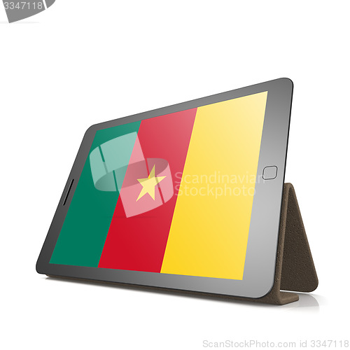 Image of Tablet with Cameroon flag