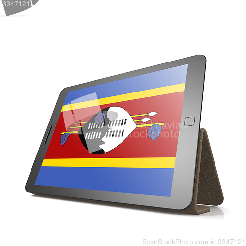 Image of Tablet with Swaziland flag