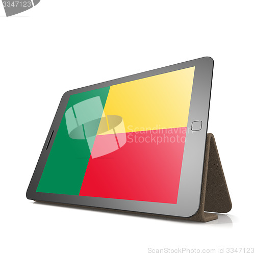 Image of Tablet with Benin flag