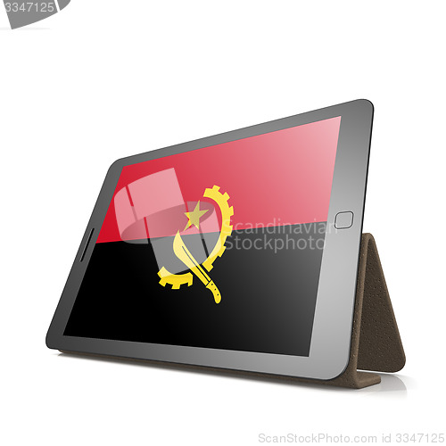 Image of Tablet with Angola flag