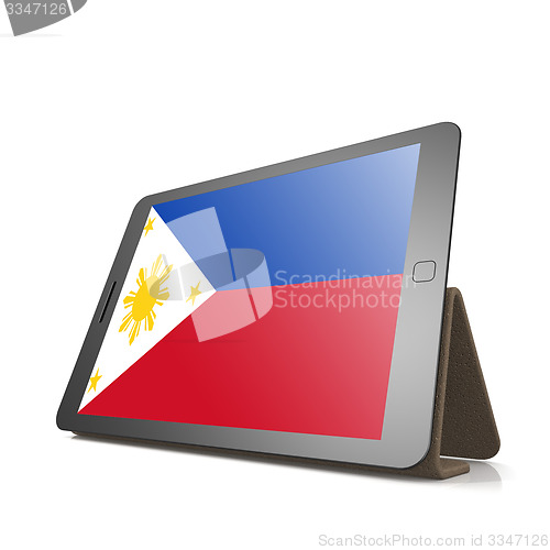 Image of Tablet with Philippines flag