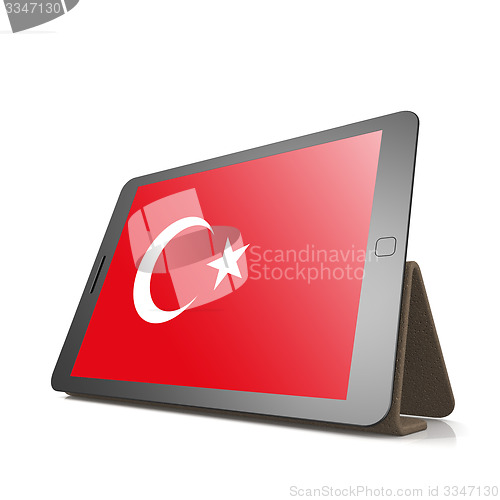 Image of Tablet with Turkey flag