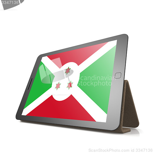 Image of Tablet with Burundi flag