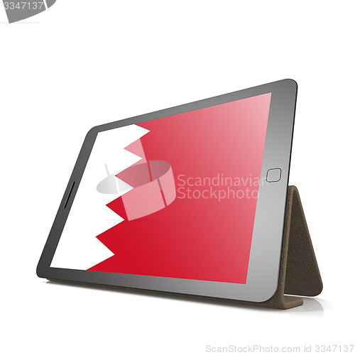Image of Tablet with Bahrain flag