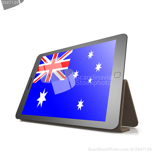 Image of Tablet with Australia flag