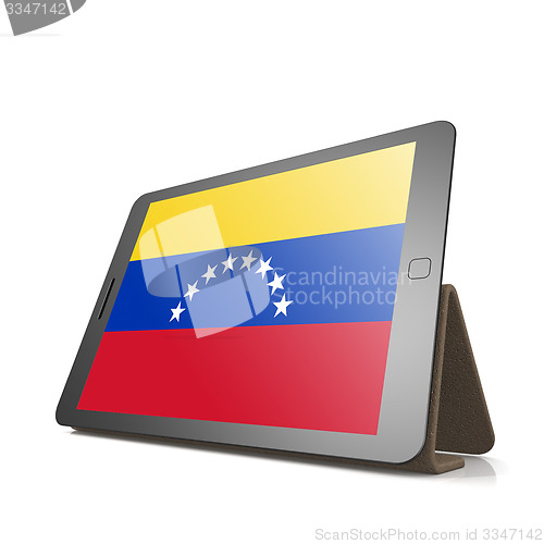 Image of Tablet with Venezuela flag