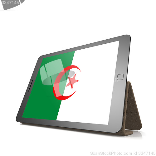 Image of Tablet with Algeria flag