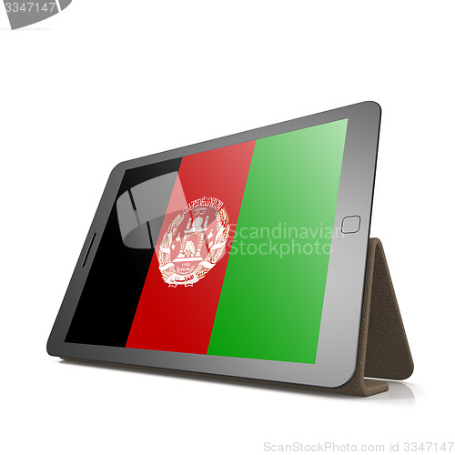 Image of Tablet with Afghanistan flag