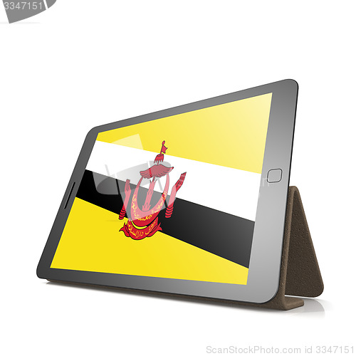 Image of Tablet with Brunei flag