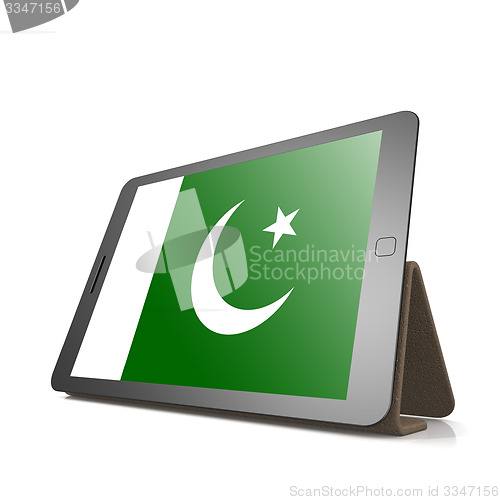 Image of Tablet with Pakistan flag