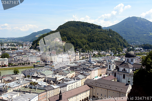 Image of Kapuzinerberg stands in the middle of Salzburg city
