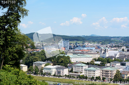 Image of View over Salzburg city in Europe