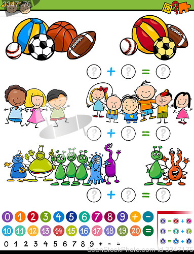 Image of educational game cartoon illustration