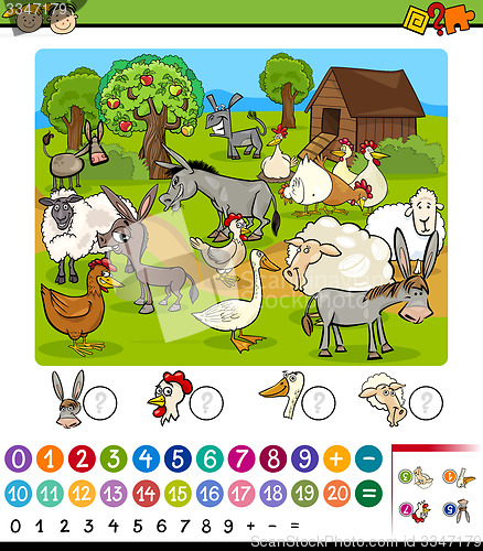 Image of education game cartoon illustration