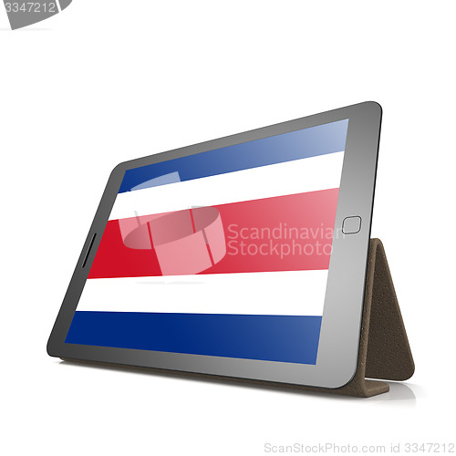 Image of Tablet with Costa Rica flag