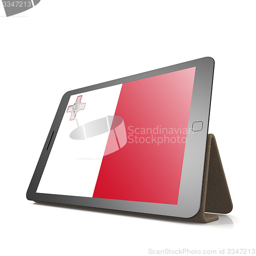 Image of Tablet with Malta flag