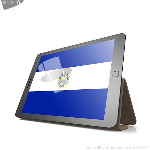 Image of Tablet with El Salvador flag