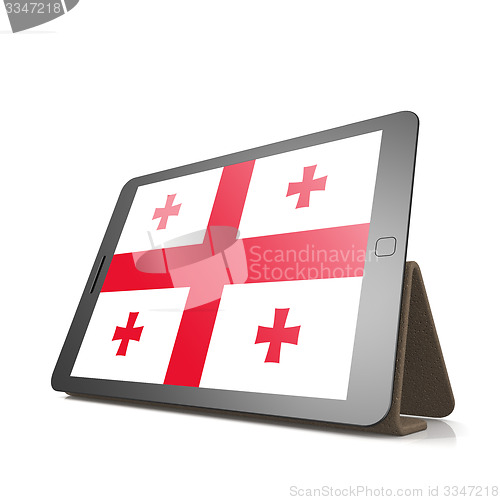 Image of Tablet with Georgia flag