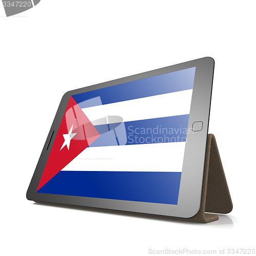 Image of Tablet with Cuba flag