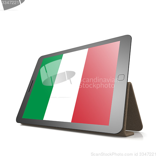 Image of Tablet with Italy flag