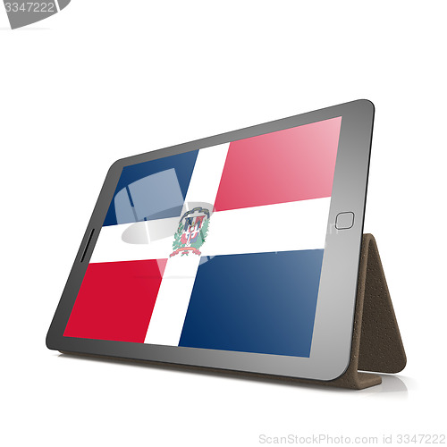Image of Tablet with Dominican Republic flag