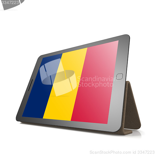 Image of Tablet with Chad flag