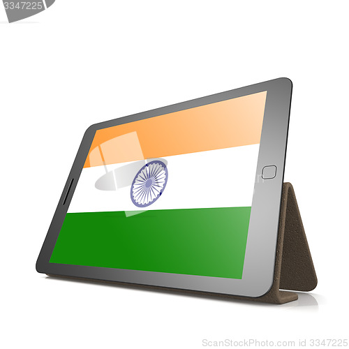 Image of Tablet with India flag