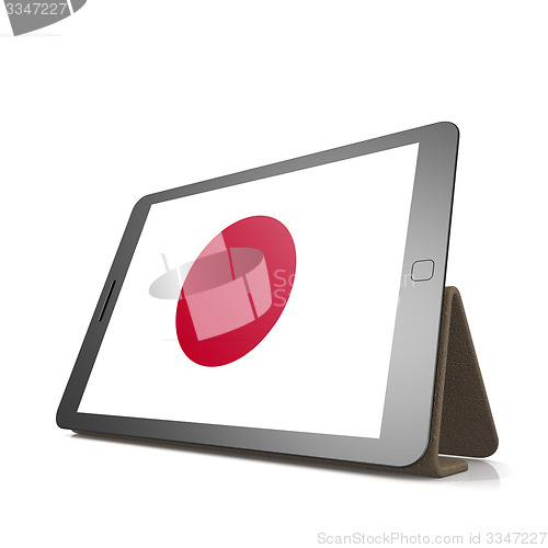 Image of Tablet with Japan flag
