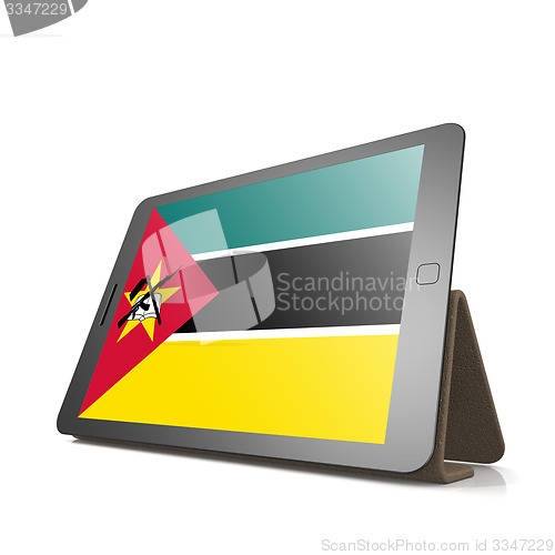 Image of Tablet with Mozambique flag