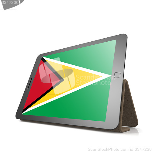 Image of Tablet with Guyana flag