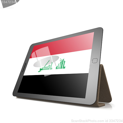 Image of Tablet with Iraq flag