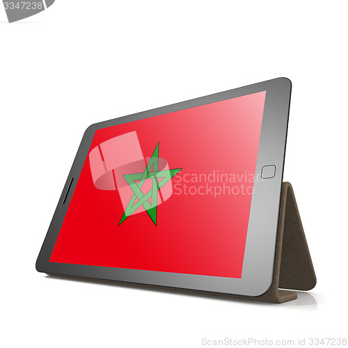 Image of Tablet with Morocco flag