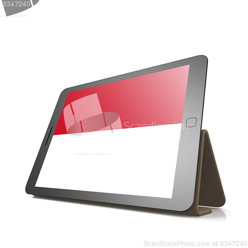 Image of Tablet with Monaco flag